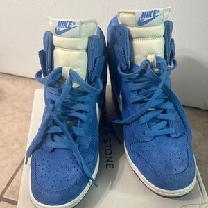 Nike Royal Blue High-Tops with White Details